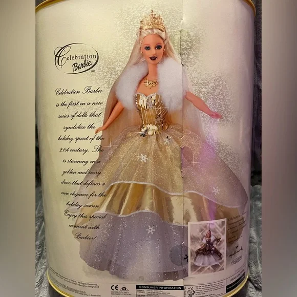 Barbie Y2K Celebration Doll in Gold & White (2000)(Collectors)MAKE ME AN OFFER. - Picture 3 of 6